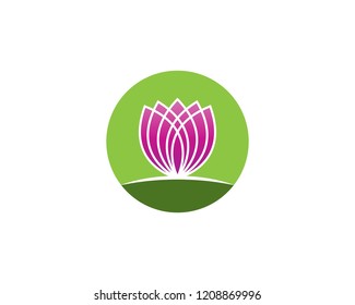 Flower beauty logo vector