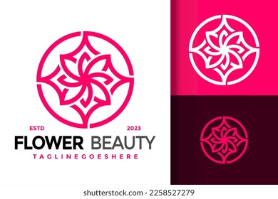 Flower Beauty Rose Logo Logos Design Element Stock Vector Illustration Template