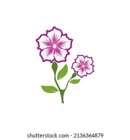 Flower beauty spa logo vector illustration