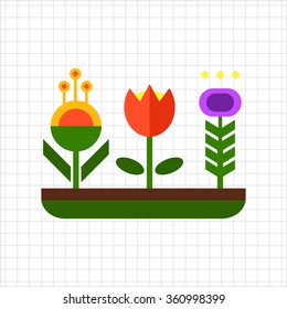 Flower bed icon