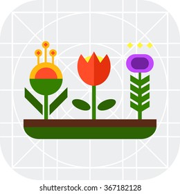 Flower bed icon