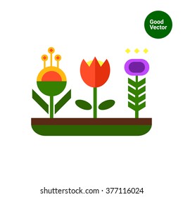 Flower bed icon