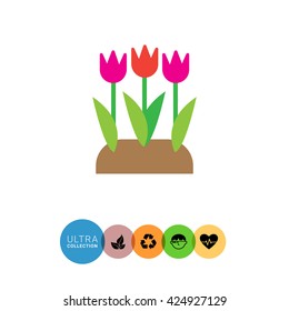 Flower bed icon