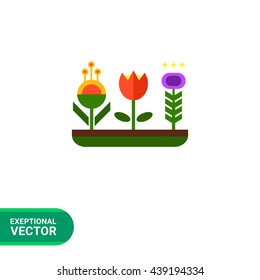 Flower bed icon