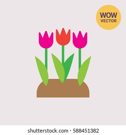 Flower bed icon