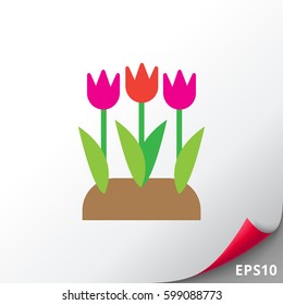 Flower bed icon
