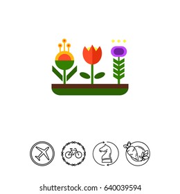 Flower bed icon