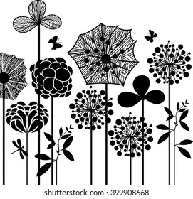 Flower bed-black