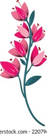 Una flor es el mejor aspecto y usa el diseño digital