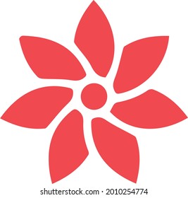 diseño de elementos de icono negro de flor 