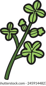 A flower with a black outline and white petals. The flower is drawn in a stylized way, with a lot of detail and a sense of movement. Scene is whimsical and playful