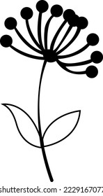 La flor es blanca y negra