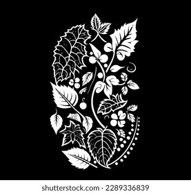 flower black and white fully editable file