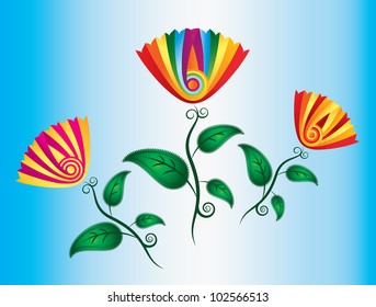 flower in bloom design vector