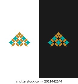 concepto de diseño del logotipo de flor