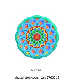 Flower Bloom Radial Mandala Pattern Designs