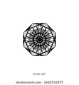 Flor flor radial Mandala desenhos padrão