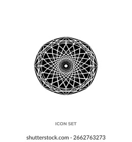 Patrón radial del mandala de la flor Diseños