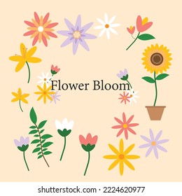 flower bloom that capable with every 2D artwork