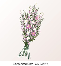flower blooming bouquet vector