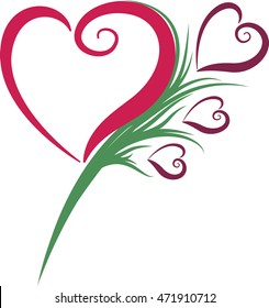 Flower Blooming Hearts