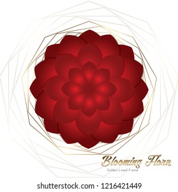 Flower Blooming. Ornamental round floral pattern. Tattoo, yoga Mat. Hand-drawn highly detailed round elements. Vector vintage decorative element. Chakra.