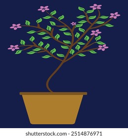 Ilustración de Arte vectorial floreciente de flores 