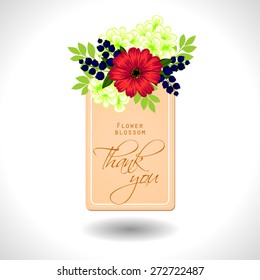 Flower blossom. Abstract flower background with place for your text.