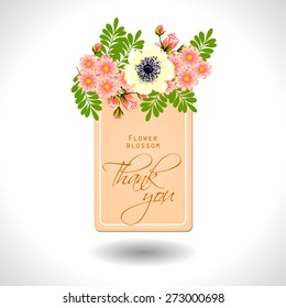 Flower blossom. Abstract flower background with place for your text.