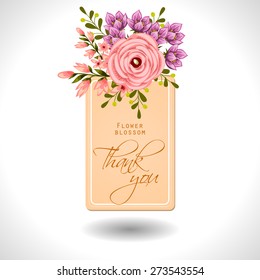 Flower blossom. Abstract flower background with place for your text.