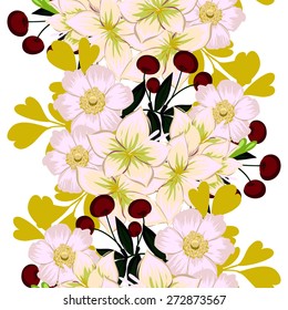 Flower blossom. Abstract elegant seamless pattern with floral elements. Flower background. Flower blossom. Abstract elegant seamless pattern with floral elements. Flower background.