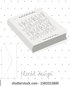 Flower blossom decor. Vector illustration may use for invitations, books, wallpaper, postcards, kids bedroom, education. Hand drawn doodle style