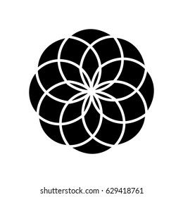 Flower blossom flat icon