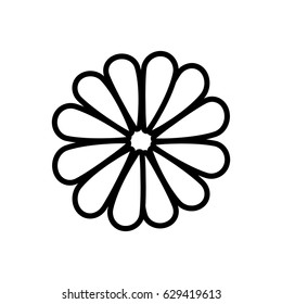 Flower blossom flat icon