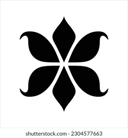 Icono de vector pétalo de flor