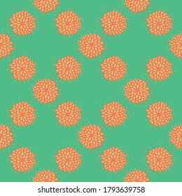 Los pétalos de flores florecen sin fisuras. Excelente para el diseño textil, la homeware, el envoltorio, el scrapbook