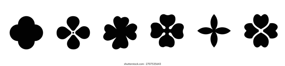 flower blossom vector illustration.  set of flowers