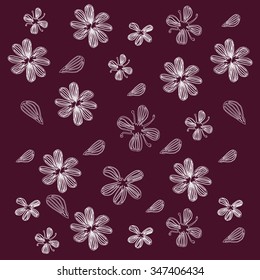 Flower blossoms vector illustration