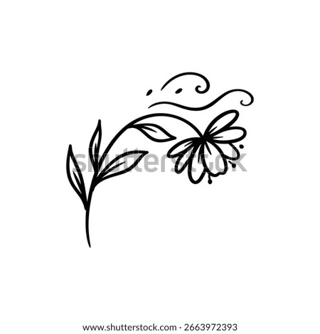 Flower blowing in wind symbolizing vulnerability and grace