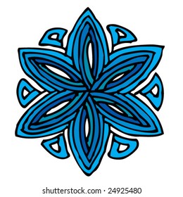 flower blue star