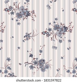 fondo de línea blanca floral para lino