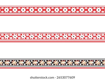Flower Border Design, embroidery, border Frame, fabric print.