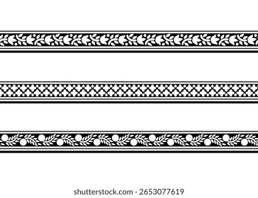 Flower Border Design, embroidery, border Frame, fabric print.
