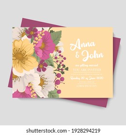 Blütengrenzzeichnung - scharf rosa Blume