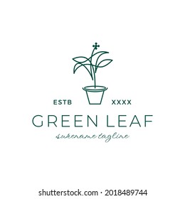 Flower botanical spa logo inspiration vector icon illustration