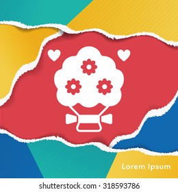 flower bouquet icon