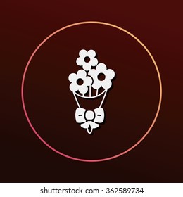 flower bouquet icon