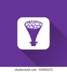 flower bouquet icon