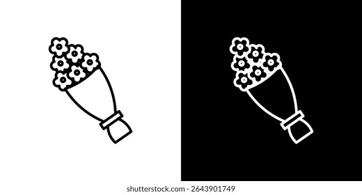 Flower bouquet icon Graphic vector set for ui design