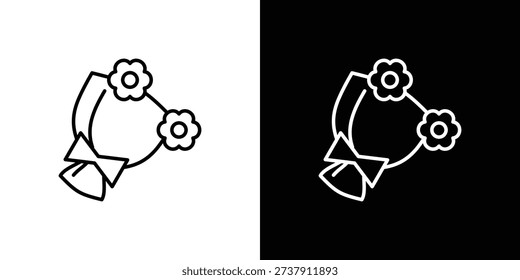 Flower Bouquet Icon Sheet Multiple Style Collection Isolated Vector